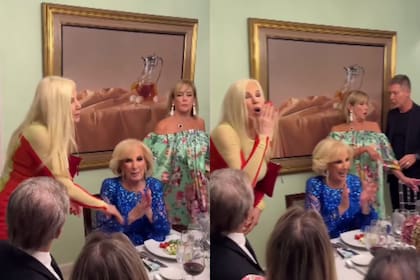 Susana Giménez polarizó las miradas en su ingreso al último cumpleaños de Mirtha Legrand