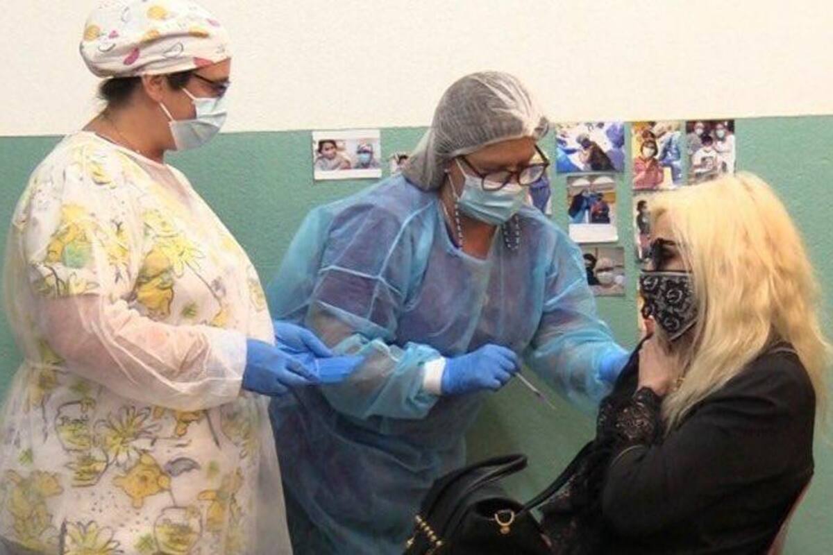 Susana Giménez se dio la tercera dosis