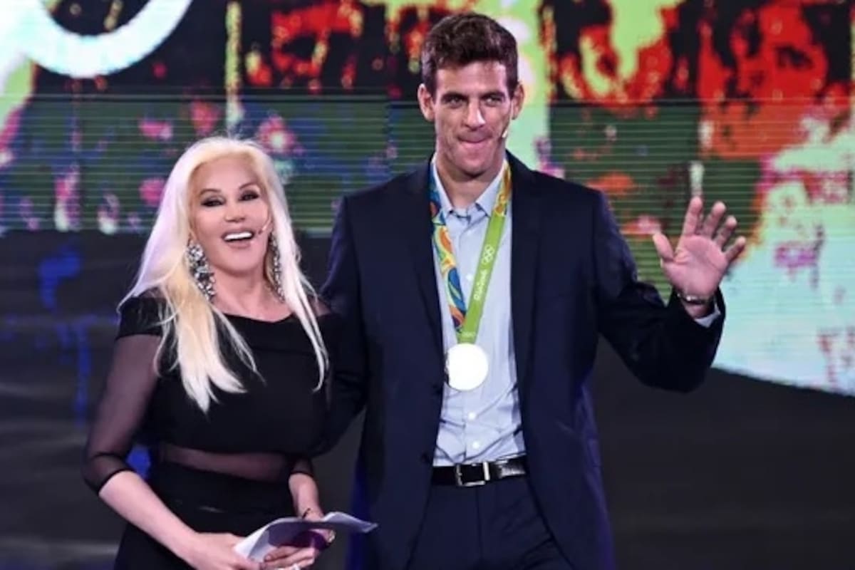 Susana Giménez y Juan Martín del Potro, en el programa de la diva
