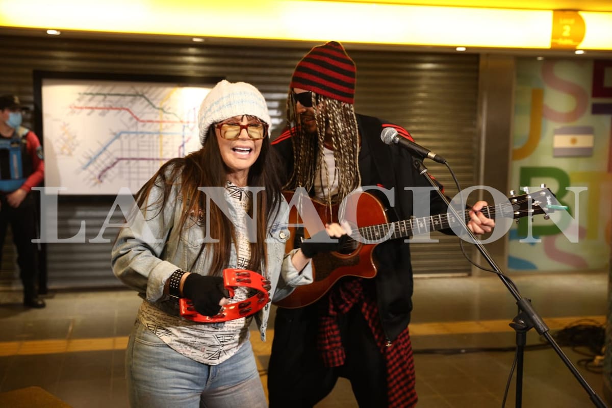 Susana Giménez y Sebastián Yatra cantan en el Subte