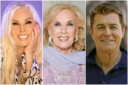 Susana, Mirtha y Corrado, tres figuras de la pantalla chica, dos de ellas se despiden en las próximas semanas mientras que el actor arranca su ciclo en la TV Pública