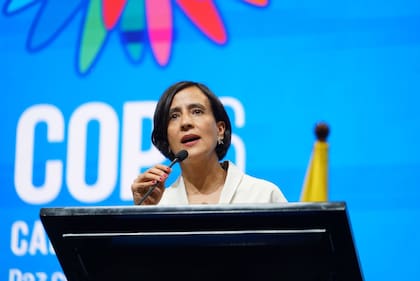 Susana Muhamad en su discurso inaugural de la COP 16 de Diversidad Biológica en Cali