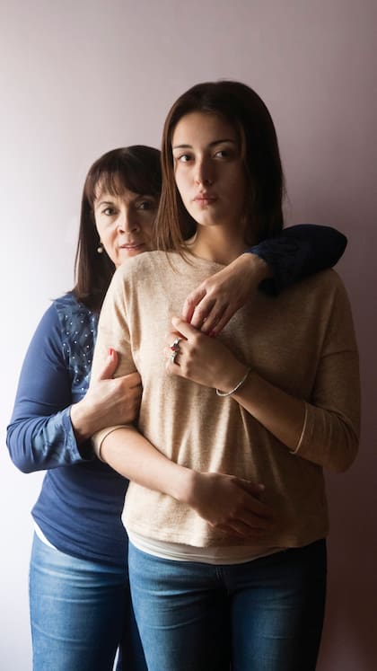 Susana Trimarco, junto con Micaela, la hija de Marita Verón