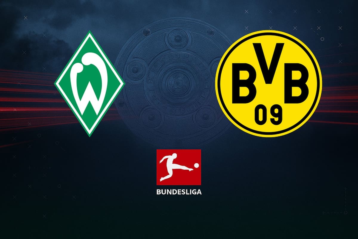 SV Werder Bremen y Borussia Dortmund disputaron uno de los encuentros de la jornada del fútbol aleman