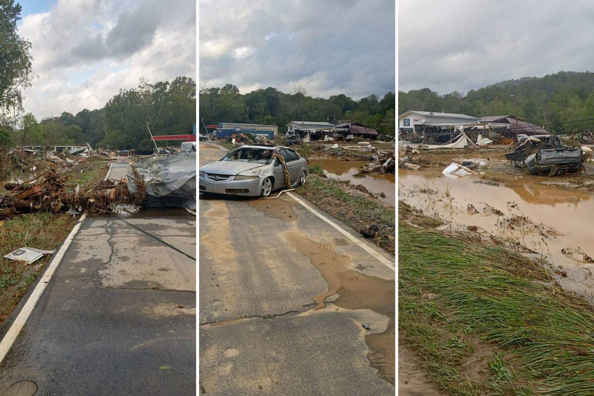 Swannanoa, un pequeño pueblo al este de Asheville, fue uno de los lugares más afectados por el paso del Huracán Helene en Carolina del Norte