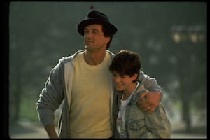 Sylvester Stallone junto a su hijo Sage en Rocky V