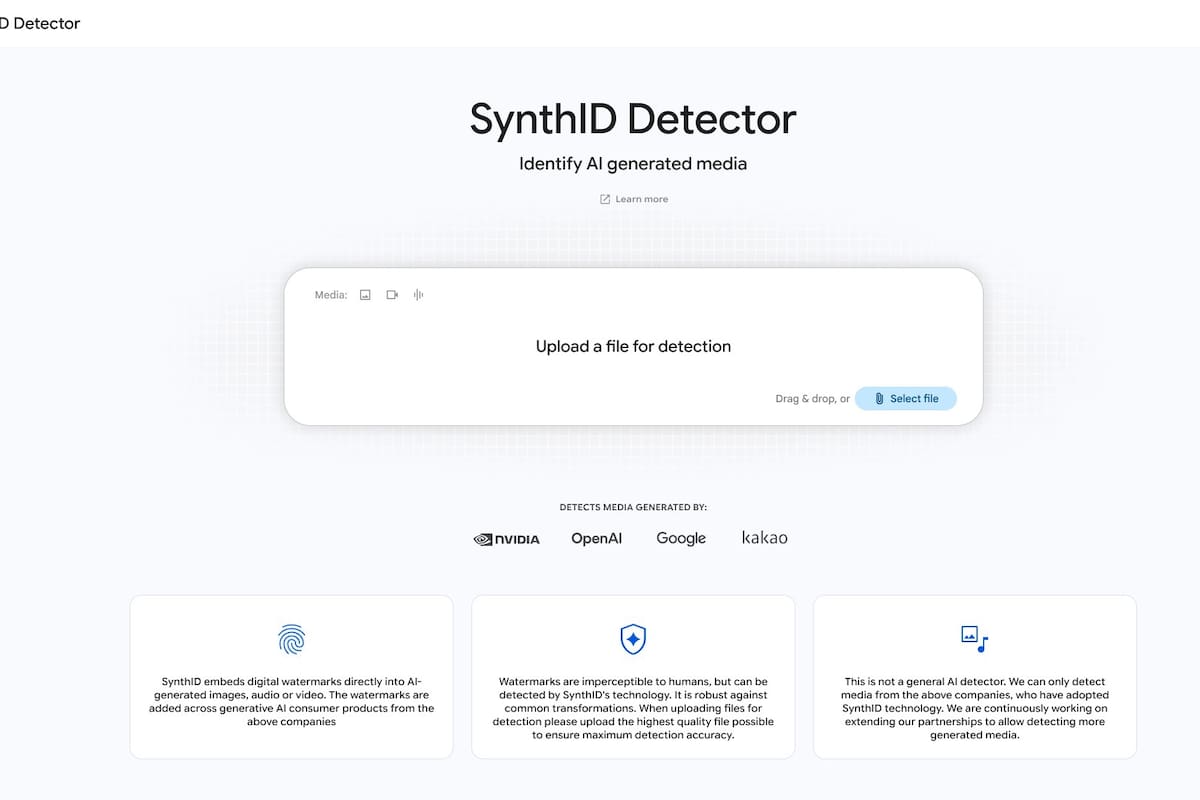 SynthID Detector, la plataforma que busca identificar contenido generado con IA