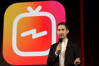 Systrom en junio de este año, al presentar IGTV