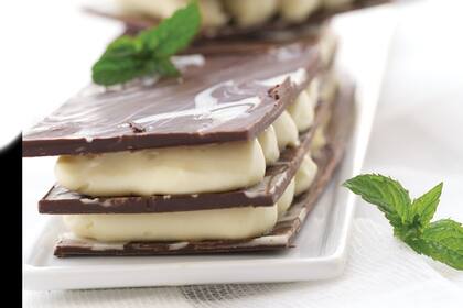 Tabletas de chocolate con crema de mascarpone