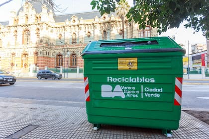 Cestos reciclables: hay uno cada 150 metros en la Ciudad