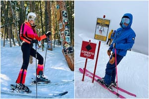 Tacho Riera y Débora Bello se mostraron juntos en Aspen