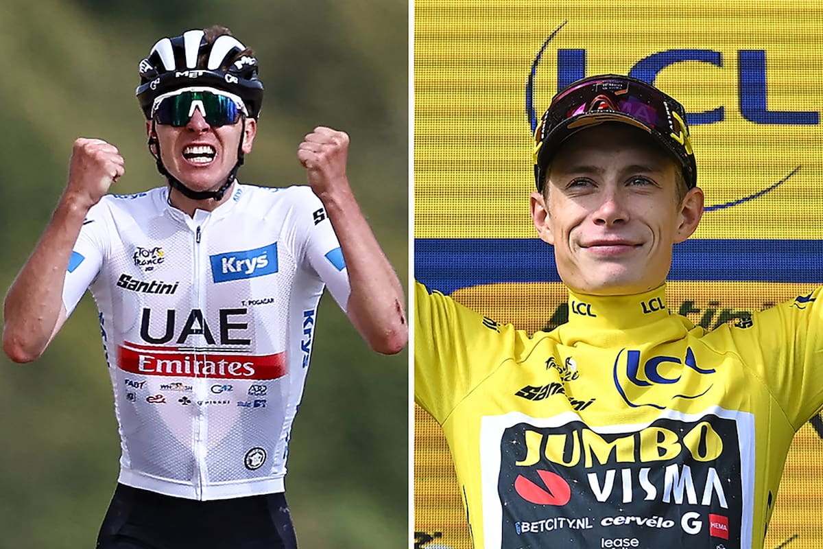Tadej Pogacar, fuego incontrolado, e Jonas Vingegaard, hielo calculador: el esloveno y el danés fueron nuevamente las principales estrellas del Tour de Francia, que concluirá este domingo en París.