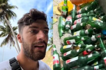 Tailandia es uno de los países con mayor cantidad de playas paradisíacas, pero juntan mucha basura, denunció el tiktoker (Foto: Captura de pantalla TikTok: Carliyo El nervio)