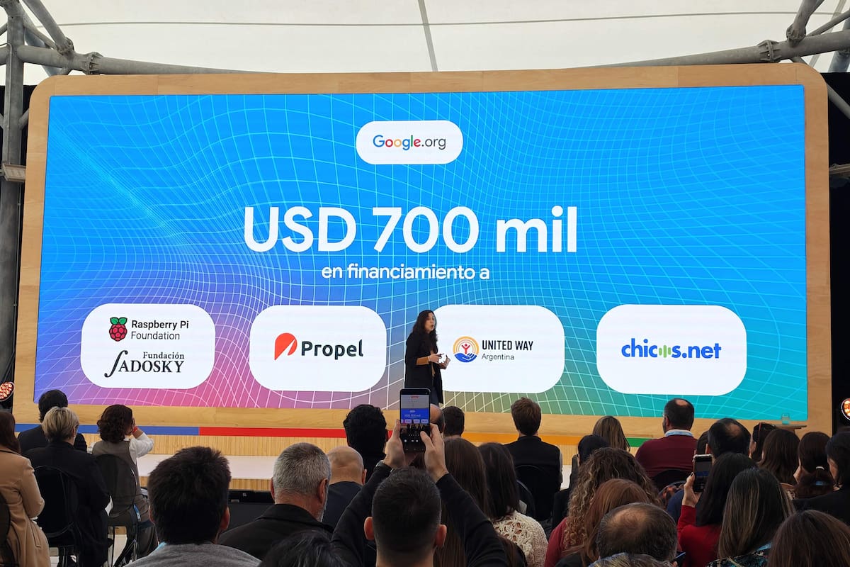 Tamar Colodenco, directora de Políticas Públicas de Google para la Región Sur, anuncia una inversión de US$700.000 en cuatro ONG argentinas