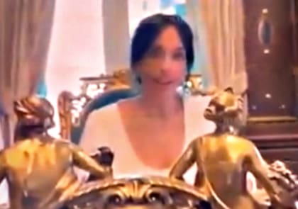 Tamara Pettinato en la Casa Rosada