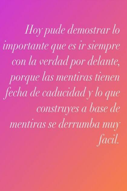 También en Instagram, Luciana Salazar cargó contra su expareja, Martín Redrado
