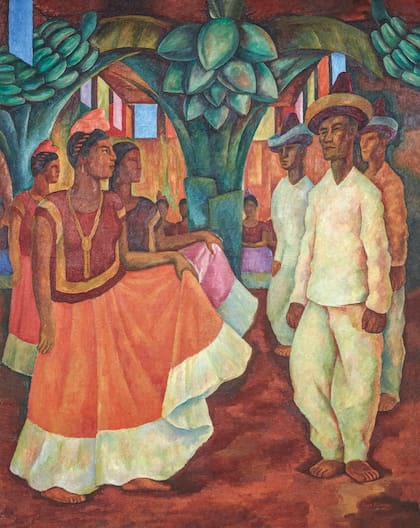 También se exhibirá "Baile en Tehuantepec" (1928), de Diego Rivera, obra que marcó un récord para el arte latinoamericano