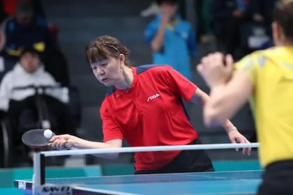 Tania Zeng, en acción haciendo lo que mejor sabe