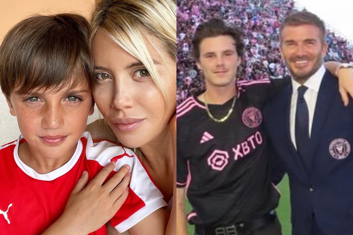 Tanto Constantino López como cruz Beckham se desarrollan en el mundo de la música (Foto: Instagram @wanda_nara / @cruzbeckham)