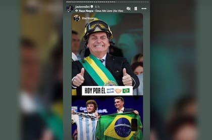 Tanto durante como tras del cierre de los comicios, el jefe de Estado se valió de las redes sociales para manifestar su apoyo a la candidatura del Flavio Bolsonaro