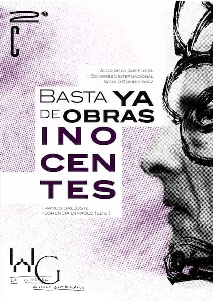 Portada de "Basta ya de obras inocentes", en homenaje a Gombrowicz