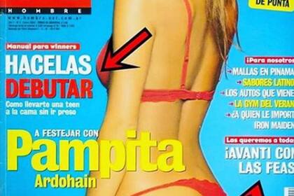 Tapa de la Revista Hombre, edición 2004