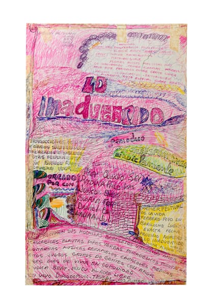 Tapa de una de las ediciones de "Lo inadvertido", de Marta Minujín, en Herlitzka & Co.