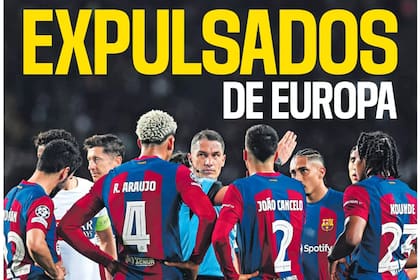 Tapa del diario Sport sobre la eliminación de Barcelona