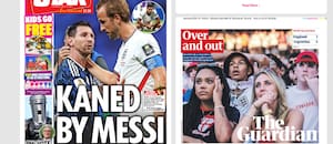 Así reflejaron los medios ingleses la derrota de su selección en el épico partido ante Argentina