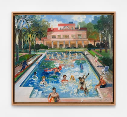 "Tarde de sol en Olivos" (1999), de Carlos Alonso, integra la colección de Amalia Amoedo