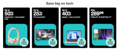 Target adelantó sus ofertas por el Black Friday