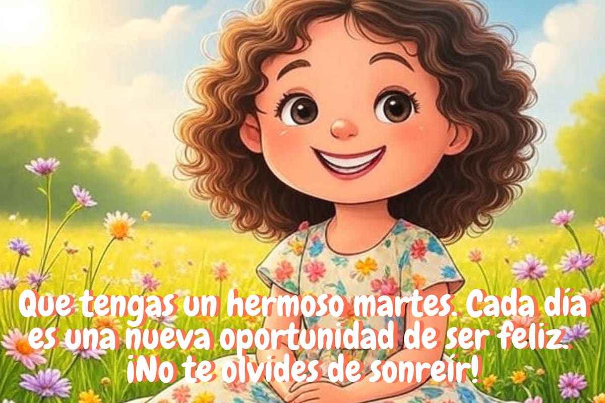 Tarjeta de "Buenos días" para enviar por WhatsApp