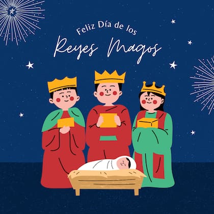 Tarjeta de Día de Reyes para mandar de forma online este lunes 6 de enero