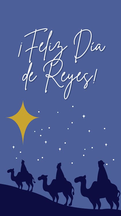 Tarjeta de Día de Reyes para mandar de forma online este lunes 6 de enero