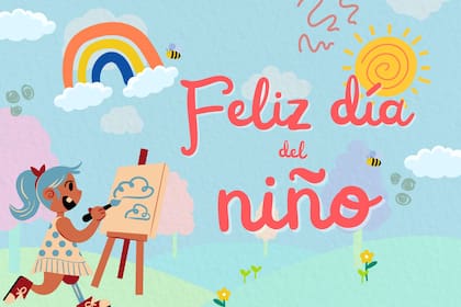 Tarjetas del Día del Niño para enviar por WhatsApp (CANVA)