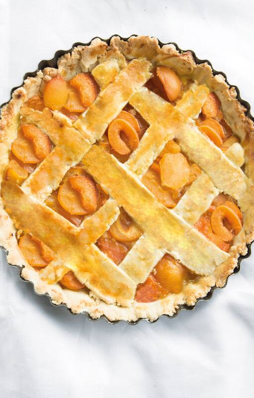 Tarta de damascos para la hora de la merienda.