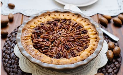 Tarta de nueces pecanas, o pecan pie