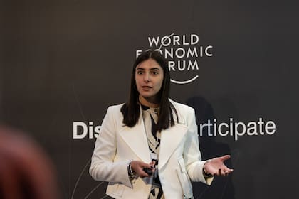 Tatiana Malvasio, cofundadora de Kilimo, en la conferencia de Davos del Foro Económico Mundial