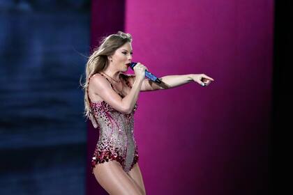 Taylor Swift durante el show en Argentina