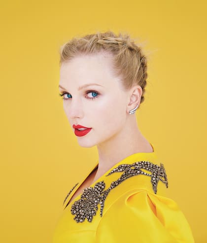 Taylor Swift en la producción de fotos para la tapa de Rolling Stone