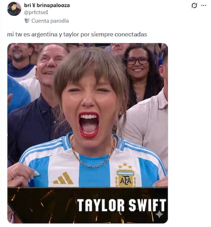 Taylor Swift y la Argentina, el foco de los memes