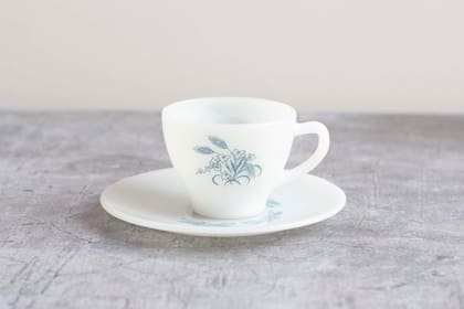 Taza de té de la colección de vidrio térmico 'Rigopal Espiga', de la firma Rigolleau.
