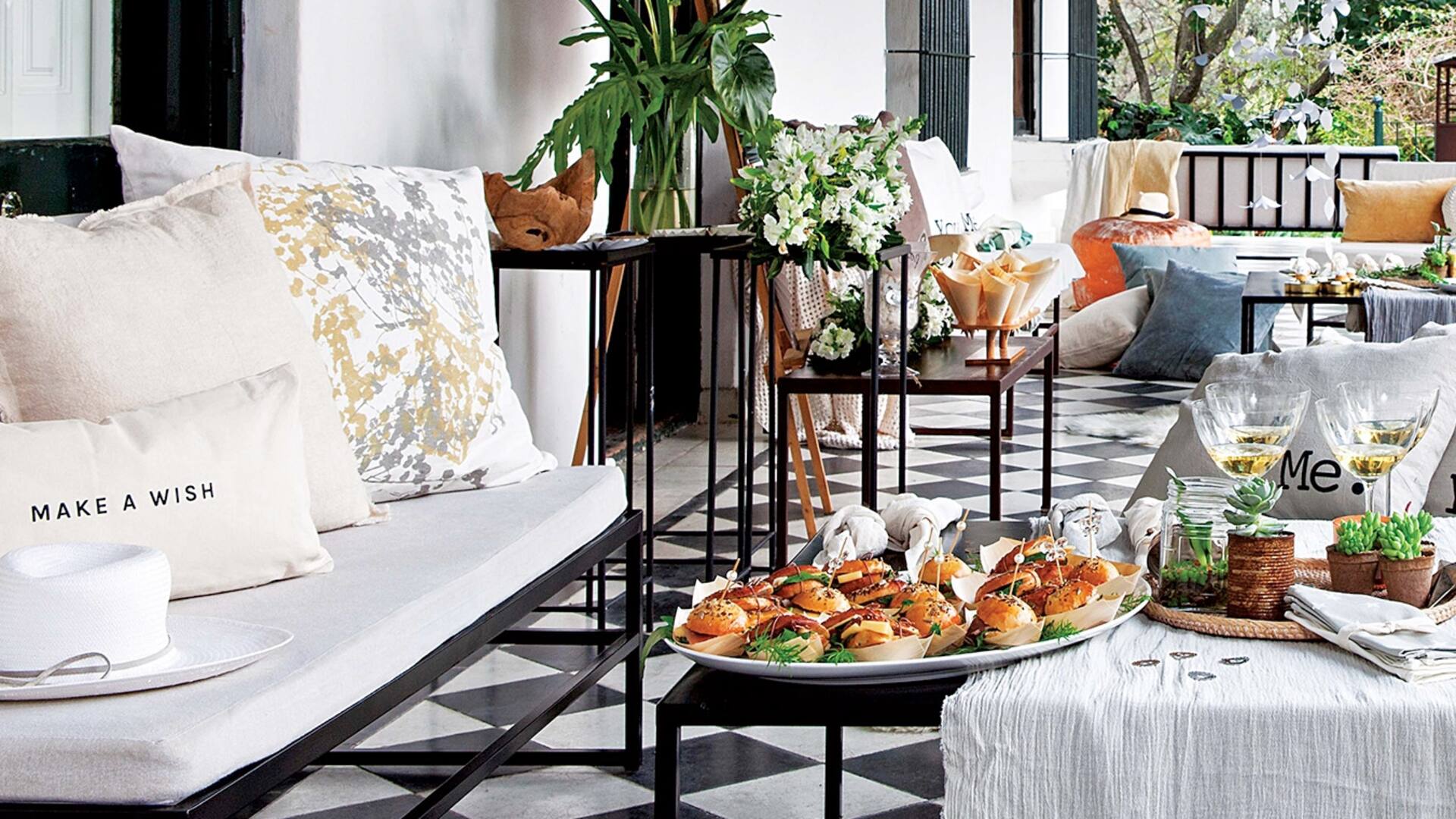 Te mostramos algunas ideas para una celebración en una galería.