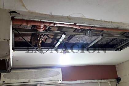 Techos deteriorados del hospital