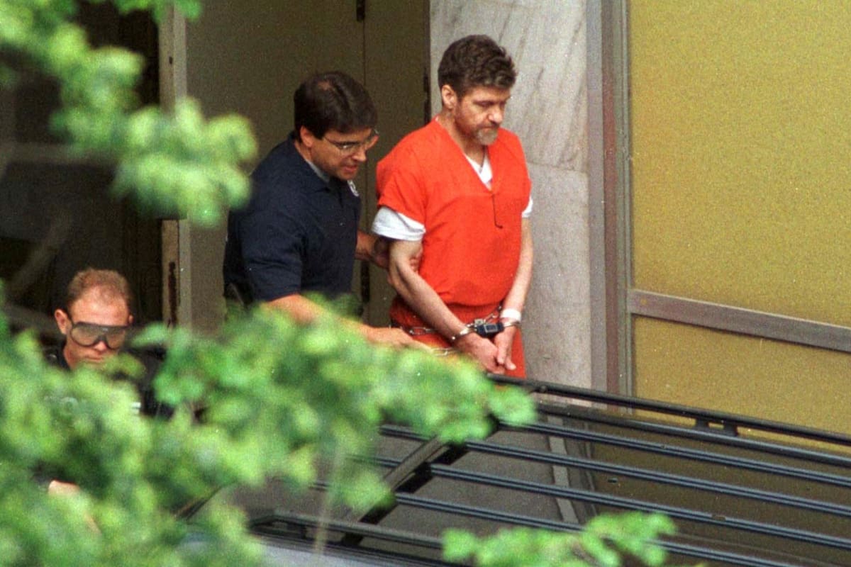 Ted J. Kaczynski fue detenido en 1995