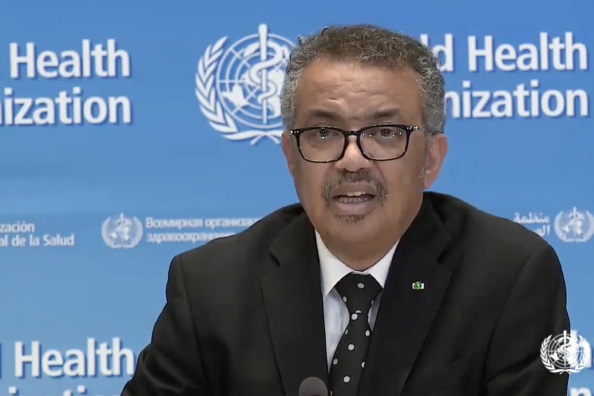 Tedros Adhanom Ghebreyesus, director general de la Organización Mundial de la Salud (OMS)