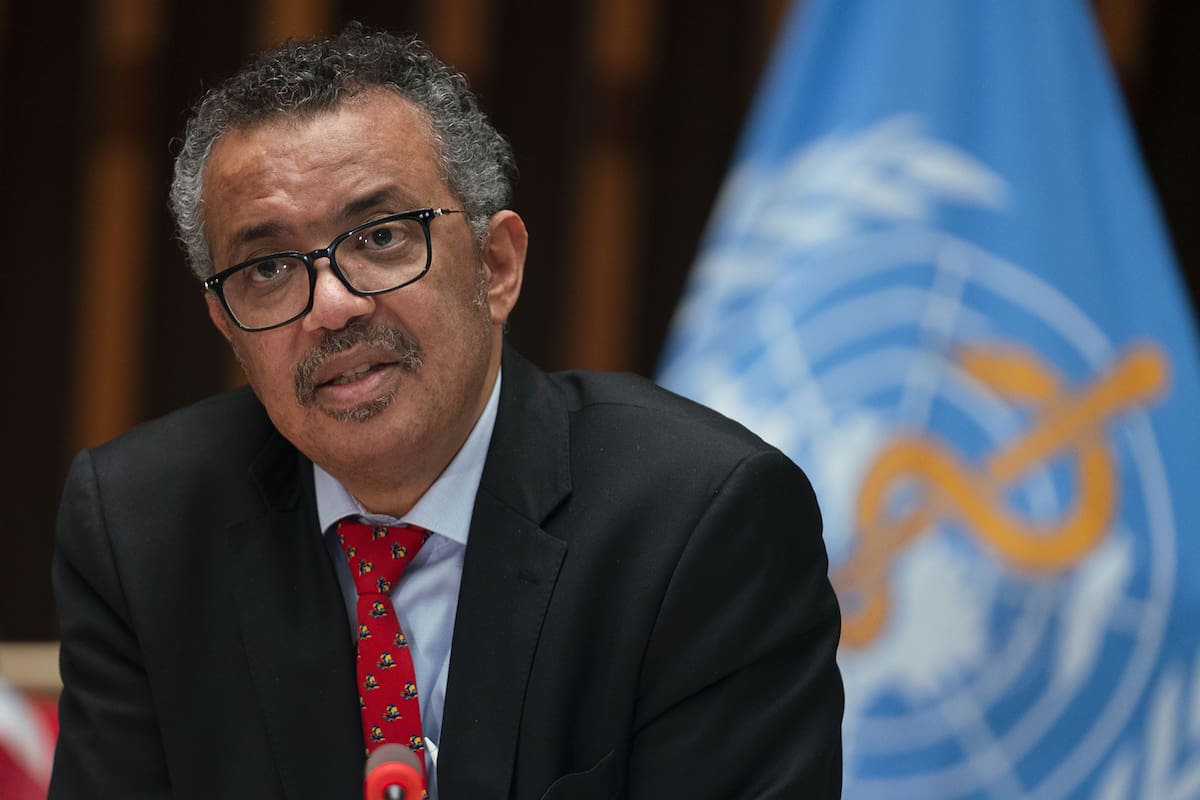 Tedros Adhanom Ghebreyesus, el director general de la OMS, anunció la suspensión de ensayos clínicos con la cloroquina y sus derivados