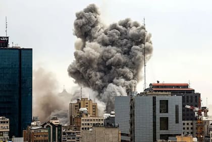Explosión en Teherán este lunes.