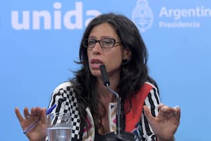 Télam 03/02/2020 Buenos Aires: La secretaria de Comercio Interior, Paula Español, anunció hoy en una conferencia de prensa en Casa de Gobierno el programa "Vuelta al cole con Precios cuidados" incluye un kit de útiles escolares para el inicio del ciclo lectivo 2020 que regirá en todo el pa