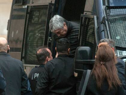 Lázaro Báez, cuando fue traslado de la cárcel